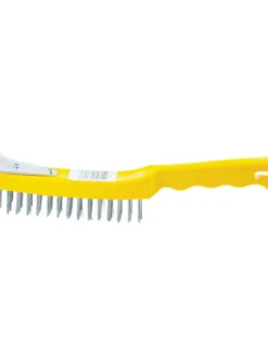 Cleanflow Wire Scratch Brush W/ Scraper, Polycast Handle, Coated Steel Bristles Maintenance Supplies