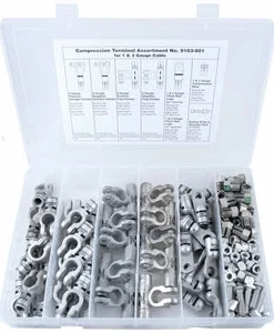 Quick Cable Die-Cast Copper Compression Connector Kits Automotive Supplies
