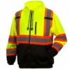 Hi-Vis Work Wear Pyramex Hi Vis Zip-Up Sweatshirt With Teflon™ Water Resistant Treatment | Sizes M - 5XL