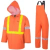 Flame Resistant Work Wear Ranpro Element Flame Resistant 3 Piece Safety Rainsuit | Hi Vis Orange | S To 4XL