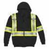 Rasco Poly-Fleece Hi-Vis Zip Front Hoodie | S-4XL