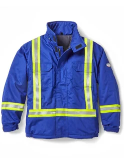 Rasco FR Hi-Vis Insulated Westex Ultrasoft Winter Bomber Jacket | Royal Blue | S-5XL Flame Resistant Work Wear