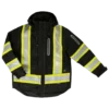 Hi-Vis Work Wear Tough Duck S187 Waterproof/Breathable Ripstop 4-In-1 Safety Jacket | XS-5XL