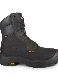 STC Shire 8" Waterproof Ballistic Nylon Vegan Safety Boot With Vibram® TC4+ Sole | Black | 7 - 14 8 Inch Safety Boots