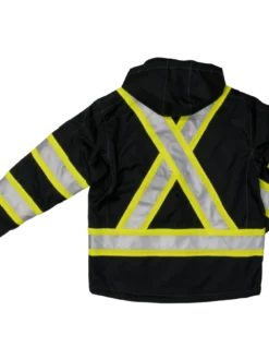 Tough Duck S245 Fleece Lined 300D Waterproof/Breathable Ripstop Safety Jacket | XS-5XL Hi-Vis Work Wear