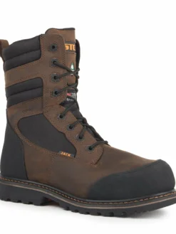8 Inch Safety Boots STC Whiskey Jack 8" Safety Work Boots | Brown | Size 7 To Size 15