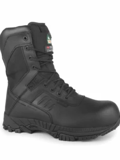 8 Inch Safety Boots STC Tactik 8" Tactical Side-Zip Safety Boot | Black | Sizes 7 - 14