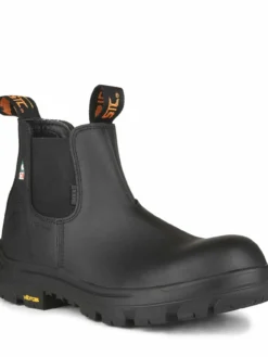 STC Alarm 6" Waterproof Leather Slip-On Safety Boot With Vibram® TC4+ Sole | Sizes 7 - 14