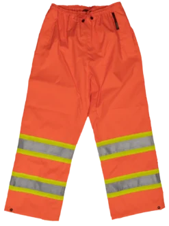 Tough Duck S374 300D Waterproof Breathable Ripstop Safety Rain Pants | XS-5XL