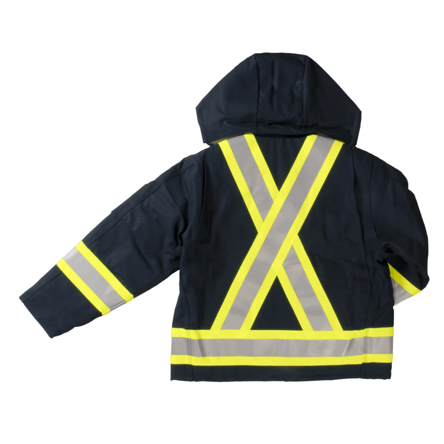 Hi-Vis Work Wear Tough Duck S457 Cotton Duck Winter Safety Jacket | XS-5XL 8 Hi-Vis Work Wear Tough Duck S457 Cotton Duck Winter Safety Jacket | XS-5XL