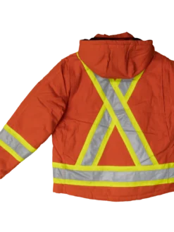 Hi-Vis Work Wear Tough Duck S457 Cotton Duck Winter Safety Jacket | XS-5XL