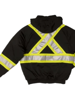Tough Duck S474 Insulated Safety Hoodie | Black | XS-5XL Hi-Vis Work Wear