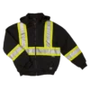 Tough Duck S474 Insulated Safety Hoodie | Black | XS-5XL Hi-Vis Work Wear