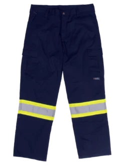Tough Duck S607 Cargo Reflective Striped Safety Pants | 30" To 44" Waist Sizes