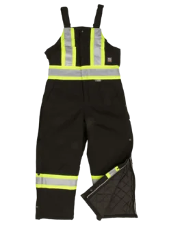 Tough Duck S757 Premium Insulated Cotton Duck Safety Bib Overalls | XS-5XL Hi-Vis Work Wear