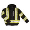 Hi-Vis Work Wear Tough Duck SJ20 Insulated 300D Waterproof/Breathable Ripstop Safety Bomber | XS-3XL
