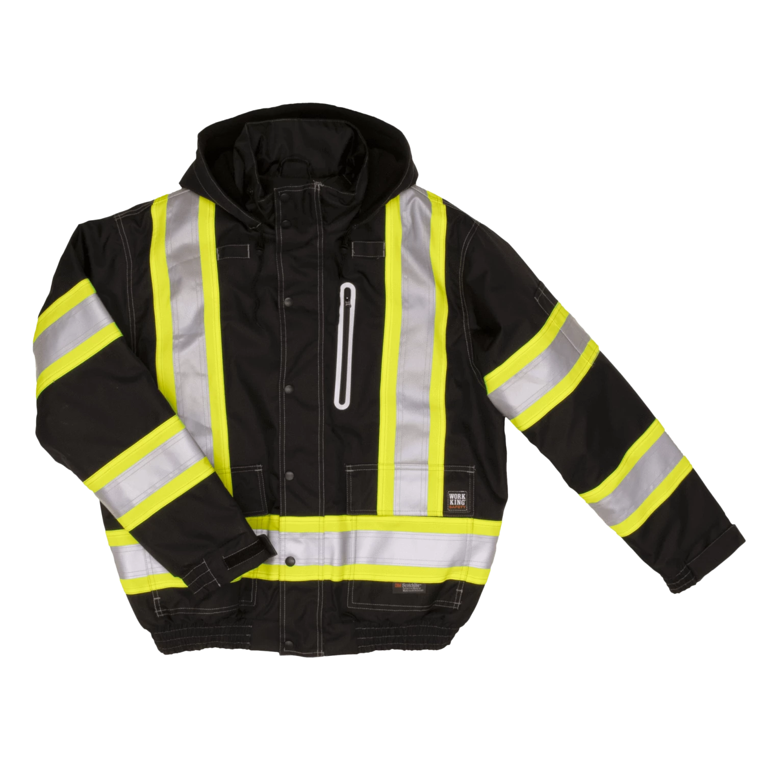 Hi-Vis Work Wear Tough Duck SJ20 Insulated 300D Waterproof/Breathable Ripstop Safety Bomber | XS-3XL 3 Hi-Vis Work Wear Tough Duck SJ20 Insulated 300D Waterproof/Breathable Ripstop Safety Bomber | XS-3XL