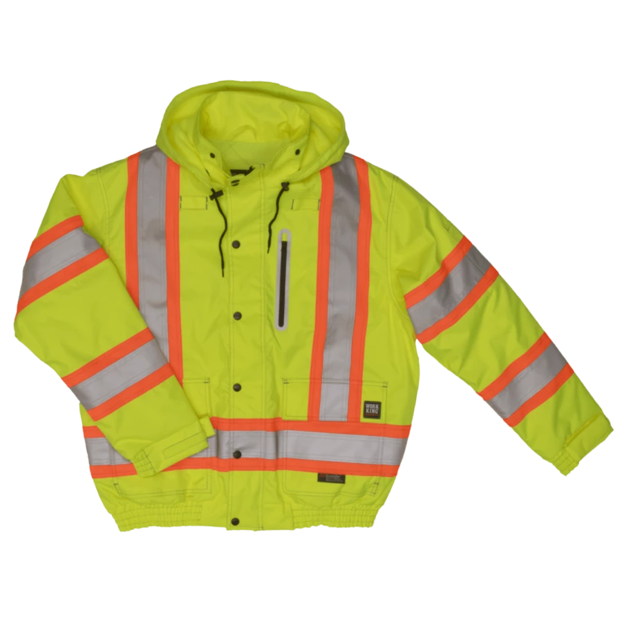 Hi-Vis Work Wear Tough Duck SJ20 Insulated 300D Waterproof/Breathable Ripstop Safety Bomber | XS-3XL 7 Hi-Vis Work Wear Tough Duck SJ20 Insulated 300D Waterproof/Breathable Ripstop Safety Bomber | XS-3XL