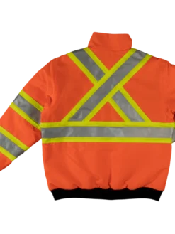 Tough Duck SJ26 Waterproof/Breathable Ripstop Sherpa Lined Safety Bomber | XS-5XL Hi-Vis Work Wear