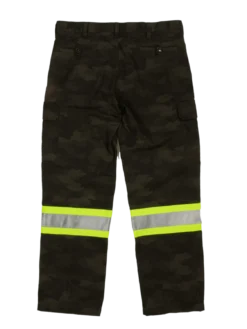 Hi-Vis Work Wear Tough Duck SP04 Camo Flex Duck Safety Cargo Utility Pant