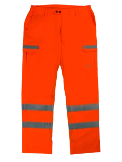 Hi-Vis Work Wear Tough Duck SP06 4-Way Stretch Cargo Safety Pant