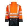 Lyngsoe Rainwear Flame Resistant Work Wear Lyngsoe Flame Resistant HI VIS Rain Jacket In Heavy Quality PVC/PE-CO | Sizes S - 4XL 2 Lyngsoe Rainwear Flame Resistant Work Wear Lyngsoe Flame Resistant HI VIS Rain Jacket In Heavy Quality PVC/PE-CO | Sizes S - 4XL