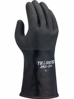 Showa TEMRES® 282-01 Acrylic Insulated Black Polyurethane Coated Rough Grip Winter Glove Work Gloves