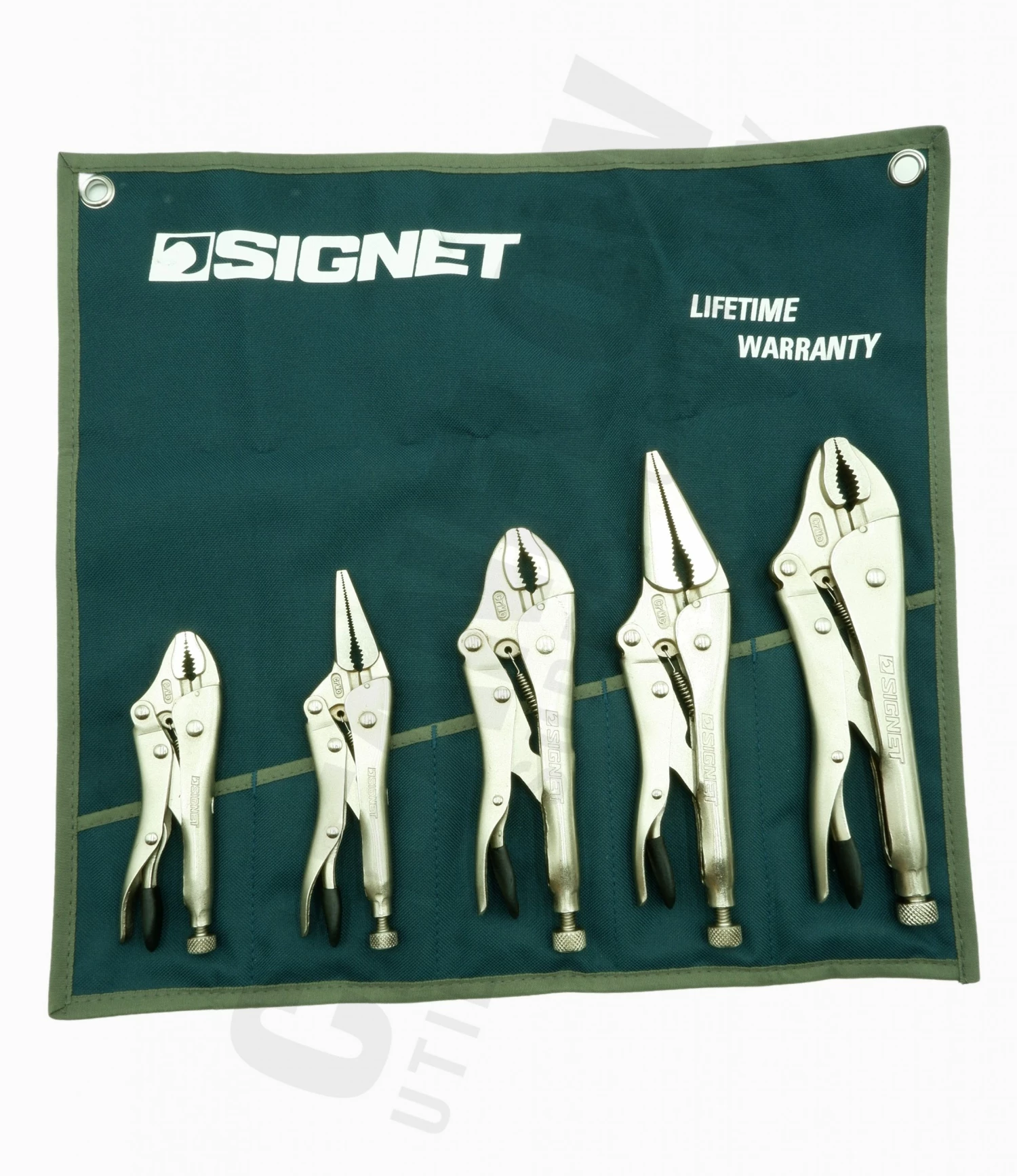 Signet Industrial 5 Piece Locking Plier Set 3 Signet Industrial 5 Piece Locking Plier Set