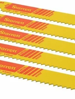 Power Tool Accessories Starrett Fast Cut Bi-Metal Reciprocating Saw Blades, 6" Length, 6 TPI, 5 Pack