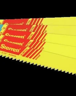 Power Tool Accessories Starrett King Cut Fire Rescue And Demolotion Reciprocating Saw Blades, 9" Length, 10/14 TPI, 5 Pack