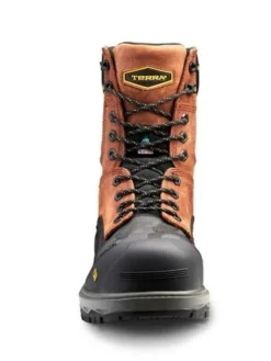 Terra Safety Footwear Terra Gantry 8" Rugged Waterproof Safety Boot With Vibram® Fire & Ice Sole | Sizes 7-16 38 Terra Safety Footwear Terra Gantry 8