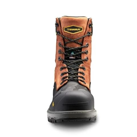 Terra Safety Footwear Terra Gantry 8" Rugged Waterproof Safety Boot With Vibram® Fire & Ice Sole | Sizes 7-16 16 Terra Safety Footwear Terra Gantry 8" Rugged Waterproof Safety Boot With Vibram® Fire & Ice Sole | Sizes 7-16