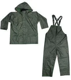 Terra Heavy Duty 200D Polyester Rain Suit Set - 3 Piece - Limited Size Selection