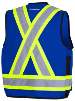 Pioneer Hi Viz Surveyor's Safety Vest - 150D Woven Twill Poly | Sizes Small - 4XL Hi-Vis Work Wear