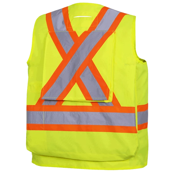 Pioneer CSA Surveyor's/Supervisor's Safety Vest - 600D Poly Oxford With PU Coating | Sizes Small - 5XL Hi-Vis Work Wear 14 Pioneer CSA Surveyor's/Supervisor's Safety Vest - 600D Poly Oxford With PU Coating | Sizes Small - 5XL Hi-Vis Work Wear