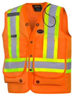 Pioneer CSA Surveyor's/Supervisor's Safety Vest - 600D Poly Oxford With PU Coating | Sizes Small - 5XL Hi-Vis Work Wear 31 Pioneer CSA Surveyor's/Supervisor's Safety Vest - 600D Poly Oxford With PU Coating | Sizes Small - 5XL Hi-Vis Work Wear
