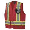 Pioneer CSA Surveyor's/Supervisor's Safety Vest - 600D Poly Oxford With PU Coating | Sizes Small - 5XL Hi-Vis Work Wear