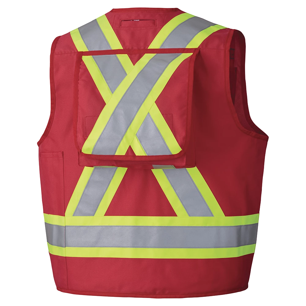 Pioneer CSA Surveyor's/Supervisor's Safety Vest - 600D Poly Oxford With PU Coating | Sizes Small - 5XL Hi-Vis Work Wear 4 Pioneer CSA Surveyor's/Supervisor's Safety Vest - 600D Poly Oxford With PU Coating | Sizes Small - 5XL Hi-Vis Work Wear