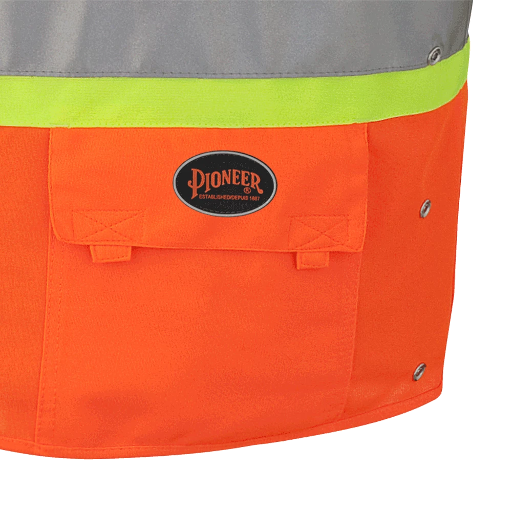 Pioneer Hi Viz Safety Vest - Tricot Poly Interlock - Adj. Sides | S/M - 4/5X Large Hi-Vis Work Wear 6 Pioneer Hi Viz Safety Vest - Tricot Poly Interlock - Adj. Sides | S/M - 4/5X Large Hi-Vis Work Wear