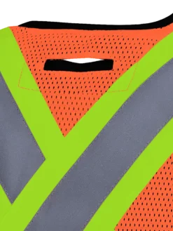 Hi-Vis Work Wear Pioneer Hi Viz Safety Tear-Away Poly Mesh Vest - One Size Fits Most