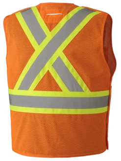 Pioneer Hi Viz Drop Shoulder Safety Tear-Away Vest Poly Mesh | Sizes XXS - 5XL
