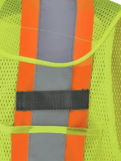 Pioneer Hi Viz Drop Shoulder Safety Tear-Away Vest Poly Mesh | Sizes XXS - 5XL