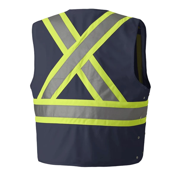 Pioneer Hi Viz Safety Vest - Tricot Poly Interlock - Adj. Sides | S/M - 4/5X Large Hi-Vis Work Wear 13 Pioneer Hi Viz Safety Vest - Tricot Poly Interlock - Adj. Sides | S/M - 4/5X Large Hi-Vis Work Wear
