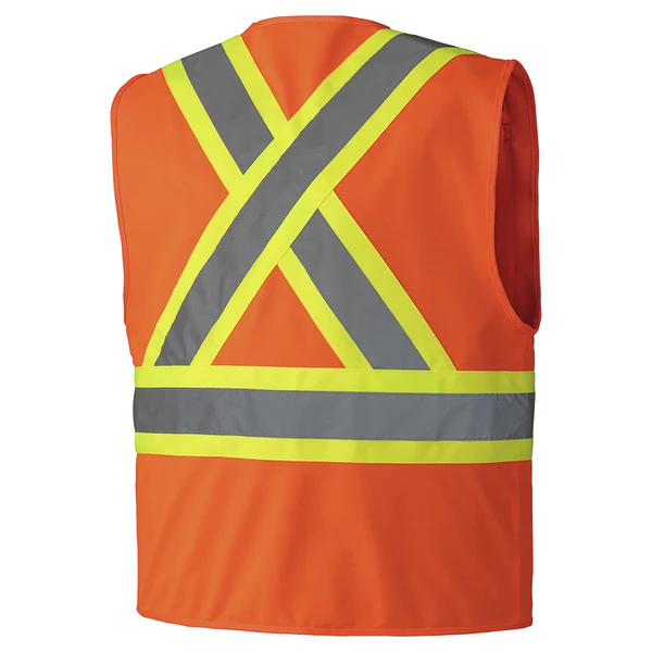 Pioneer Hi Viz Zipper Front Safety Vest - Tricot Poly | Sizes Small - 5XL Hi-Vis Work Wear 7 Pioneer Hi Viz Zipper Front Safety Vest - Tricot Poly | Sizes Small - 5XL Hi-Vis Work Wear