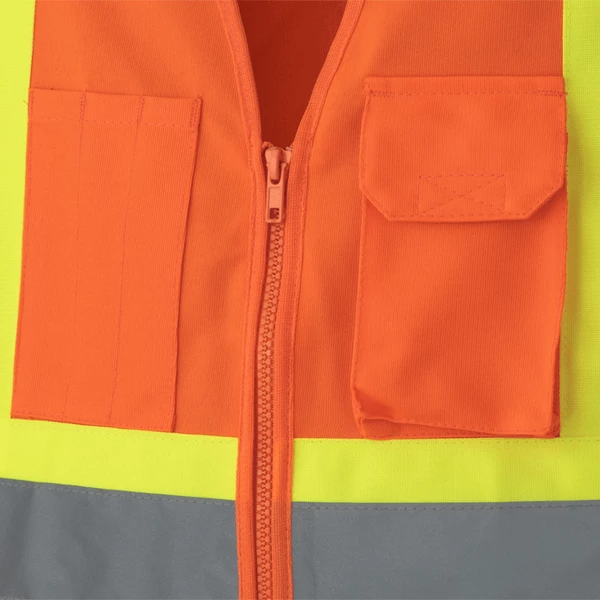 Pioneer Hi Viz Zipper Front Safety Vest - Tricot Poly | Sizes Small - 5XL Hi-Vis Work Wear 8 Pioneer Hi Viz Zipper Front Safety Vest - Tricot Poly | Sizes Small - 5XL Hi-Vis Work Wear