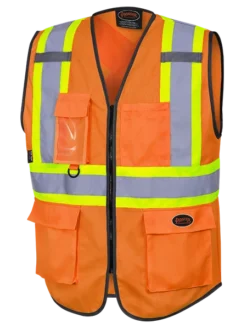 Hi-Vis Work Wear Pioneer Hi Viz Zipper Front Safety Vest | Sizes XS - 5XL 11 Hi-Vis Work Wear Pioneer Hi Viz Zipper Front Safety Vest | Sizes XS - 5XL