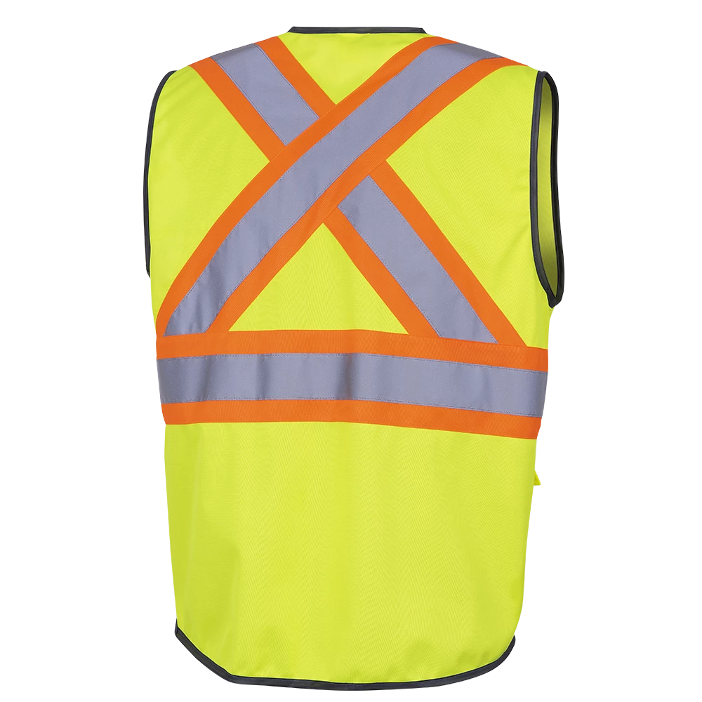 Hi-Vis Work Wear Pioneer Hi Viz Zipper Front Safety Vest | Sizes XS - 5XL 4 Hi-Vis Work Wear Pioneer Hi Viz Zipper Front Safety Vest | Sizes XS - 5XL