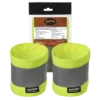 Pioneer Hi Viz 4" Adjustable Reflective Arm Bands (Pair) | Yellow/Green Hi-Vis Work Wear