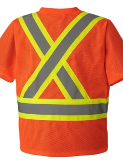 Pioneer Traffic Hi Vis V Neck T-Shirt | S-5XL
