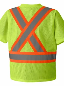 Pioneer Traffic Hi Vis V Neck T-Shirt | S-5XL